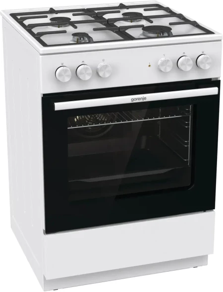 Плита Комбинированная Gorenje GK6A40WFFM белый (без крышки) реш.чугун