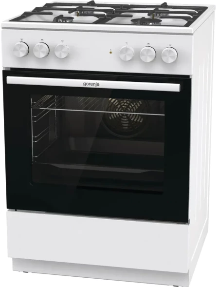 Плита Комбинированная Gorenje GK6A40WFFM белый (без крышки) реш.чугун