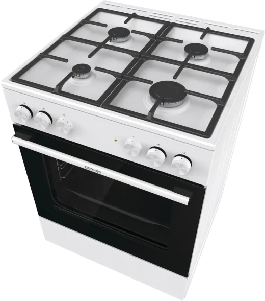 Плита Комбинированная Gorenje GK6A40WFFM белый (без крышки) реш.чугун