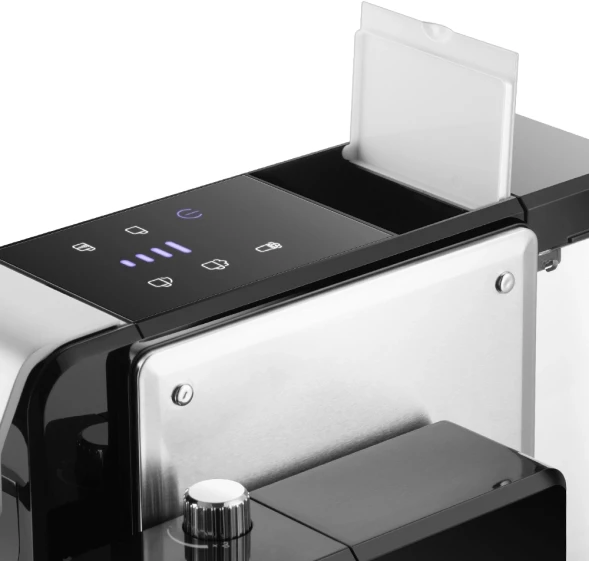 Кофемашина Kitfort КТ-7675 1460Вт фиолетовый/нержавеющая сталь