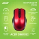Мышь Acer OMR032 черный/красный оптическая (1600dpi) беспроводная USB (3but)