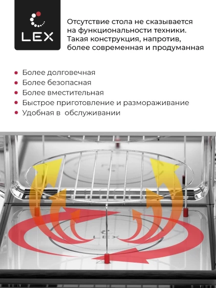 Микроволновая печь Lex BIMO 25.03 INOX 25л. 900Вт нержавеющая сталь (встраиваемая)