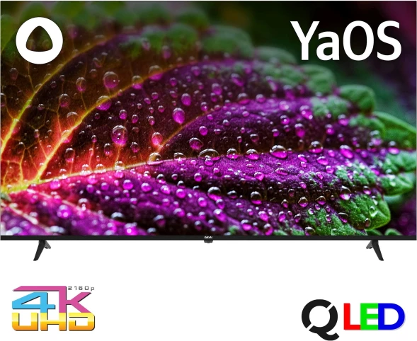 Телевизор QLED BBK 65&amp;quot; 65LED-9220/UTS2C (B) Яндекс.ТВ Frameless черный 4K Ultra HD 60Hz DVB-T2 DVB-C DVB-S2 USB WiFi Smart TV (RUS)