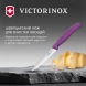 Нож кухонный Victorinox Swiss Classic (6.7735.C1) стальной универсальный для чистки овощей и фруктов лезв.100мм серрейт. заточка пурпурный