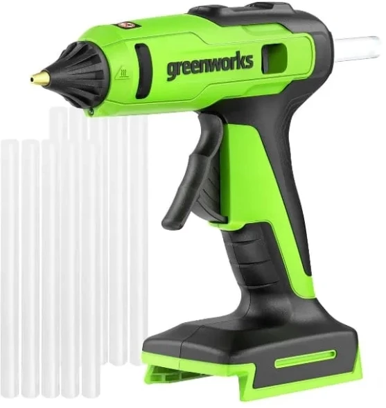Клеевой пистолет Greenworks G24GLG стерж.:11мм (3502207)