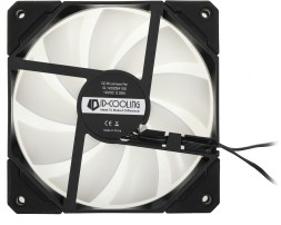 Вентилятор ID-Cooling TF-12025-ARGB 120x120mm черный/белый 4-pin 14-31dB 150gr Ret