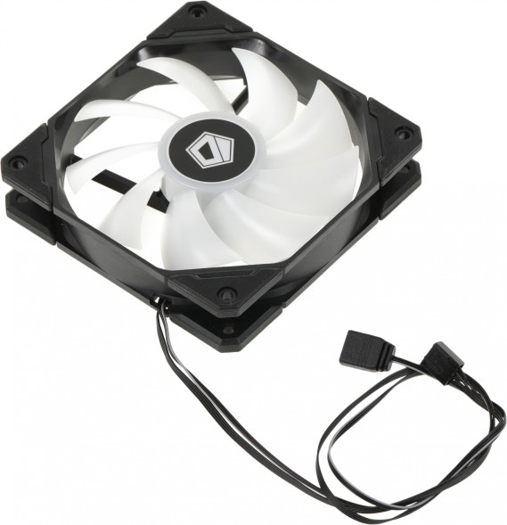 Вентилятор ID-Cooling TF-12025-ARGB 120x120mm черный/белый 4-pin 14-31dB 150gr Ret