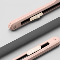 Нож канцелярский Deli ENS063PINK Nusign шир.лез.9мм выдвижное лезвие фиксатор усиленный сталь розовый