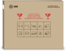 Доска стеклянная Cactus CS-GBD-65X100-BK-TM Сквозное крепление стекло черный 65x100см стекло крепления