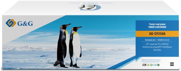 Картридж лазерный G&amp;amp;G GG-CF259A (есть ограничения по прошивке) черный (3000стр.) для HP LJ M304/M404/MFP M428