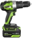 Дрель-шуруповерт Greenworks GD24DD60 аккум. патрон:быстрозажимной (3704107CUB)