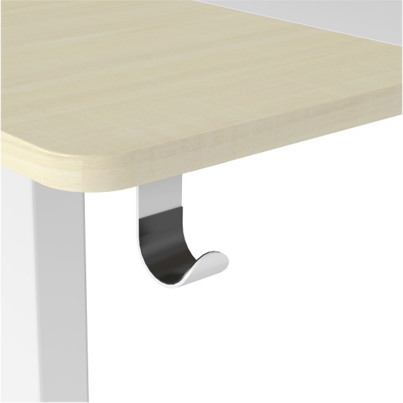 Стол для компьютера Cactus подъёмный столешница МДФ белый дуб молочный каркас белый (CS-EDL-WWD)