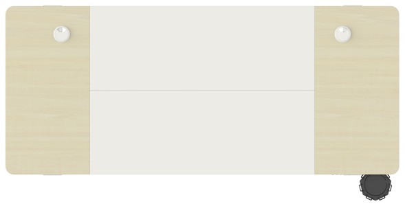 Стол для компьютера Cactus подъёмный столешница МДФ белый дуб молочный каркас белый (CS-EDL-WWD)