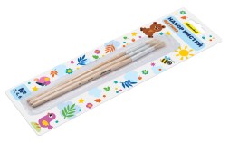 Набор кистей Silwerhof Веселые друзья (наб.3шт) щет.круг.№2,4,6 дерев.ручка