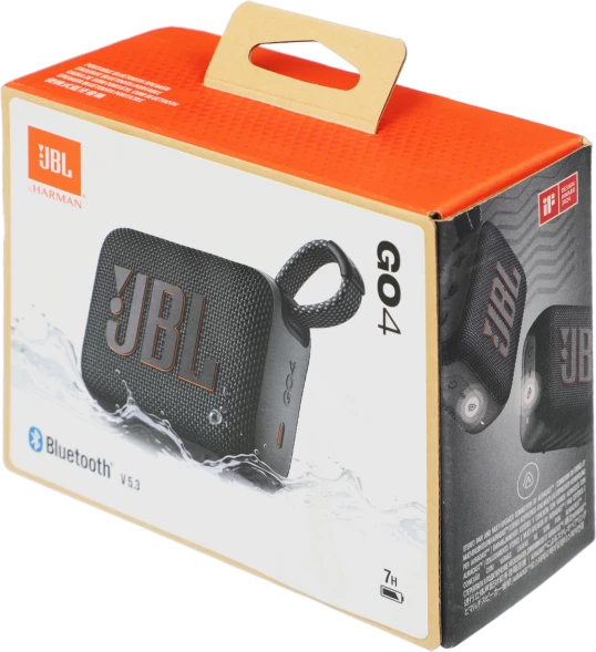 Колонка порт. JBL GO 4 черный 4.2W 1.0 BT 10м 850mAh (JBLGO4BLK)