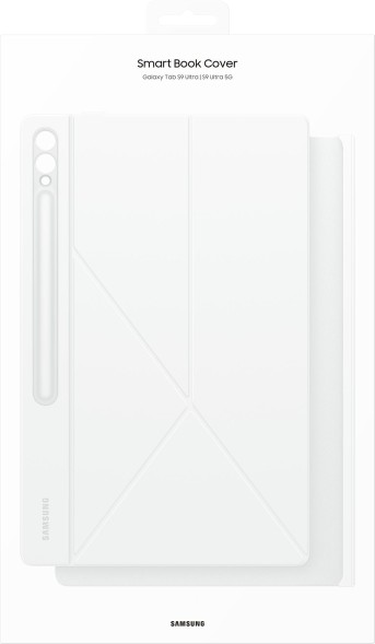 Чехол Samsung для Samsung Galaxy Tab S9 Ultra/S10 Ultra Smart Book Cover поликарбонат/полиуретан белый (EF-BX910PWEGRU)