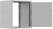 Шкаф коммутационный NTSS Lime (NTSS-WL15U5545GS) настенный 15U 550x450мм пер.дв.стекл несъемн.бок.пан. 30кг серый 370мм 17кг 110град. 770мм IP20 сталь