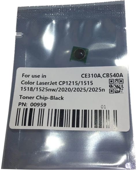 Чип тонер-картриджа Cet CET0959 (CE310A/320A/CB540A/CC530A) для HP Color LJ CP1215/1515/2025/CP1025
