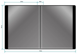 Папка с 100 прозр.вклад. Бюрократ DeLuxe DLVBOX100BBERRY A4 пластик 0.7мм черничный в коробе