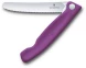 Нож кухонный Victorinox Swiss Classic 6.7835.FC1 стальной универсальный для овощей лезв.110мм серрейт. заточка пурпурный карт.коробка