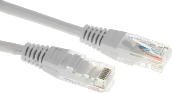 Патч-корд Lanmaster TWT-45-45-15-GY UTP RJ-45 вил.-вилка RJ-45 кат.5E 15м серый ПВХ (уп.:1шт)