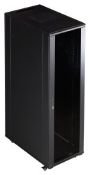 Шкаф коммутационный Lanmaster Business (TWT-CBB-22U-6X10-P1) напольный 22U 600x1000мм пер.дв.перфор. 2 бок.пан. задн.дв.перфор.2-хст. 800кг черный 926мм 65.3кг 1166мм IP20 сталь
