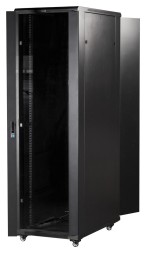 Шкаф коммутационный Lanmaster Business (TWT-CBB-22U-6X10-P1) напольный 22U 600x1000мм пер.дв.перфор. 2 бок.пан. задн.дв.перфор.2-хст. 800кг черный 926мм 65.3кг 1166мм IP20 сталь