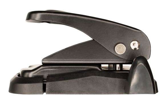 Дырокол Silwerhof VIS макс.:35лист. металл черный отв.:2 с линейкой