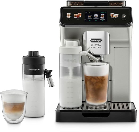 Кофемашина Delonghi Eletta Explore ECAM450.55.S 1450Вт серебристый/черный