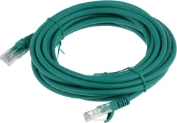 Патч-корд Premier PP12-5M/G 1000Гбит/с UTP 4 пары cat.5E CCA molded 5м зеленый RJ-45 (m)-RJ-45 (m)