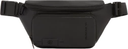 Сумка поясная мужская Piquadro Russel CA7153W137/N черная натур.кожа