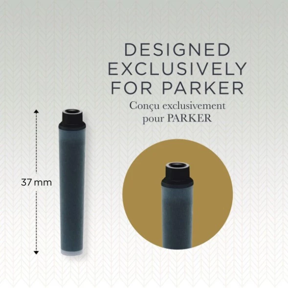 Картридж Parker Quink Z17 Mini (1950407) черные чернила для ручек перьевых (6шт)