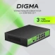 Коммутатор Digma DSW708G-2S-T (L2+) 8x1Гбит/с 2SFP управляемый