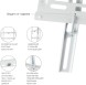 Кронштейн для телевизора Kromax IDEAL-3 белый 22&amp;quot;-65&amp;quot; макс.50кг настенный фиксированный