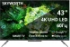 Телевизор LED Skyworth 43&amp;quot; 43G66G Google TV Frameless черный/серый 4K Ultra HD 60Hz DVB-T DVB-T2 DVB-C DVB-S DVB-S2 USB WiFi Smart TV