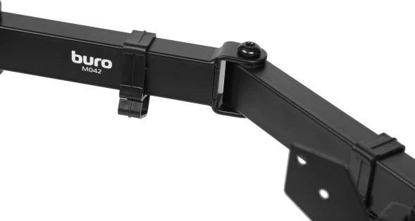 Кронштейн для мониторов ЖК Buro M042 черный 17&amp;quot;-27&amp;quot; макс.8кг настольный поворот и наклон