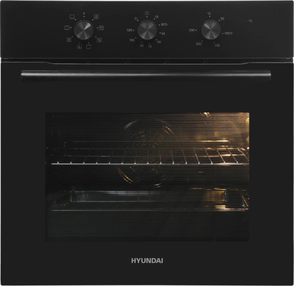 Духовой шкаф Электрический Hyundai HEO 66412 BG черный