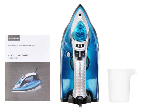 Утюг Hyundai H-SI01336 2800Вт черный/голубой
