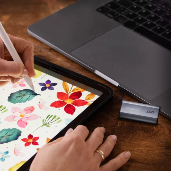 Накопитель SSD A-Data USB3.2 Gen2 500GB SC750-500G-CCBK SC750 серый