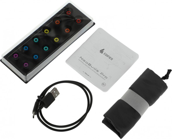 Гарнитура вкладыши Edifier NeoBuds Pro черный беспроводные bluetooth в ушной раковине