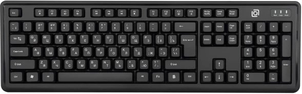 Клавиатура + мышь Оклик S605 клав:черный мышь:черный USB Multimedia