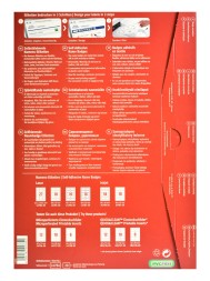 Этикетки Avery Zweckform L4784-20 29.6x63.5мм 27шт на листе/120г/м2/20л./белый ацетатный шелк самоклей. для лазерной печати