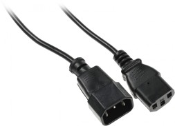 Кабель-удлинитель Ningbo AN23-1008-3 IEC C13 IEC C14 3м черный