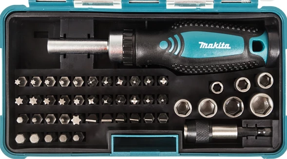 Отвертка Makita B-36170 в компл.:47 предметов жесткий кейс