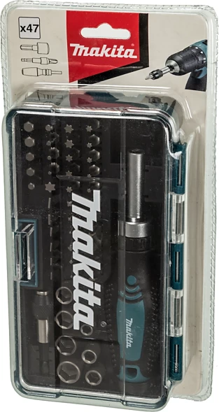 Отвертка Makita B-36170 в компл.:47 предметов жесткий кейс