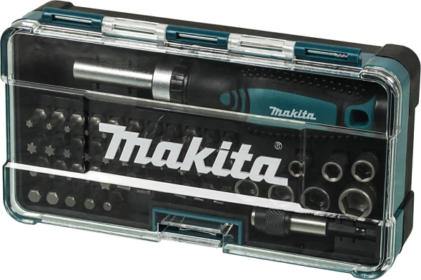 Отвертка Makita B-36170 в компл.:47 предметов жесткий кейс