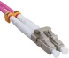 Патч-корд Cabeus OP-50-OM4-LC-LC-2M 2x50/125 OM4 LC дуплекс-LC дуплекс 2м LSZH розовый