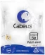 Патч-корд Cabeus PC-UTP-RJ45-Cat.5e-0.3m-WH-LSZH U/UTP RJ-45 вил.-вилка RJ-45 кат.5E 0.3м белый LSZH