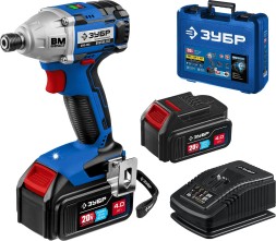 Винтоверт Зубр GVB-250-42 аккум. патрон:держатель бит 1/4&amp;quot; (кейс в комплекте)