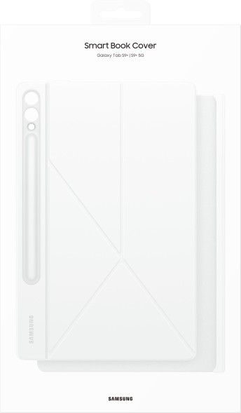 Чехол Samsung для Samsung Galaxy Tab S9+/S9 FE+/S10+ Smart Book Cover поликарбонат/полиуретан белый (EF-BX810PWEGRU)